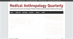 Desktop Screenshot of medanthroquarterly.org