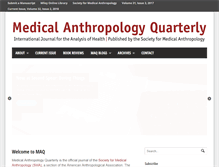 Tablet Screenshot of medanthroquarterly.org